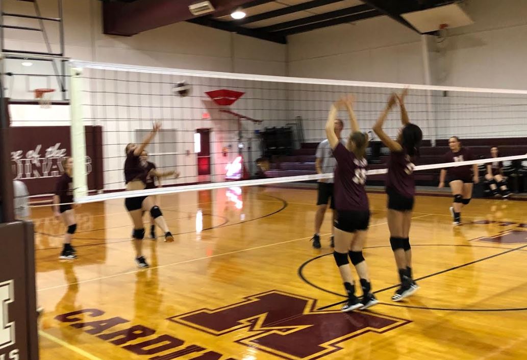 MaudTXISD's tweet photo. The Lady Cardinals are practicing hard today to get ready for tomorrow's playoff game. They will be traveling to Mt. Vernon for the Bi-District Playoff Game at 6:00pm against Boles. Come out, be LOUD, and support the Lady Cardinals! #MaudTXISD #secondarystrong https://t.co/pkrOIlOqSo