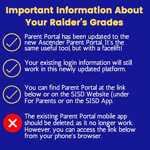 Parent portal update! - txeis10.txeis.net/ParentPortal/l…