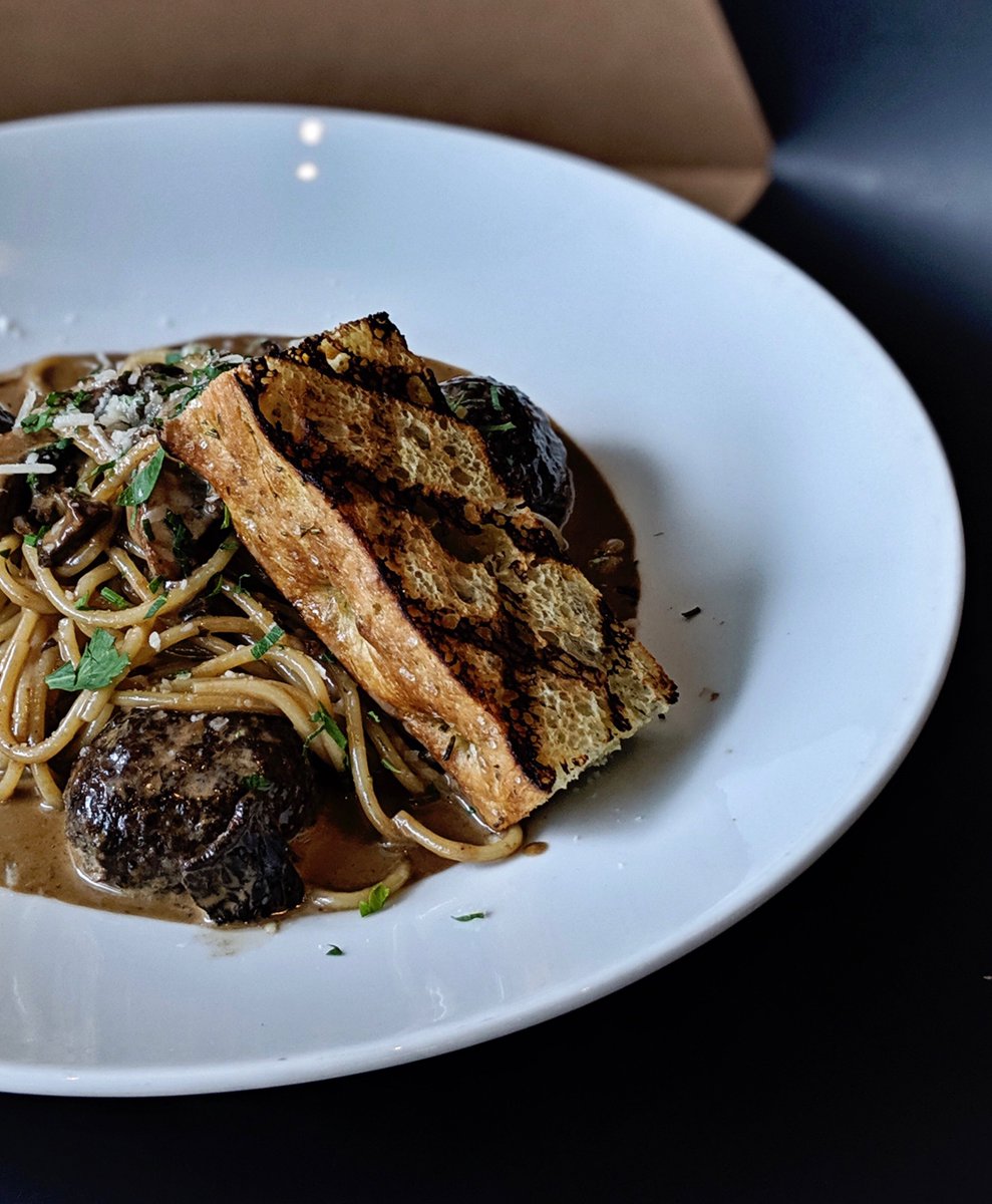 “Wild Boar Meatballs with Spaghetti” pairs well with a glass of Primitivo “Danza Delle Spade” Montemajor 2017. 

#pivamodernitalian  #foodphotography #italiancuisine #italia #dailyhive
