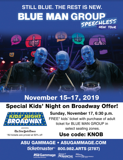momendeavors's tweet photo. Hey #PhxAZ friends! Check out this awesome deal for kids FREE to @bluemangroup at @ASUGammage on November 17th!!! 
Have you seen #BlueManGroup? (#gammagepartner) https://t.co/6VDTBhlS8I