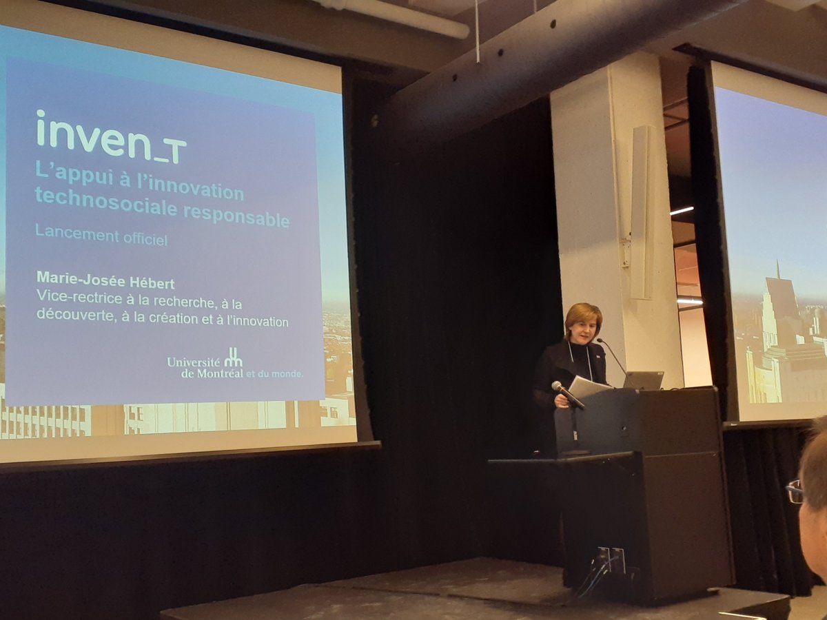 IVADO (@ivado_qc) on Twitter photo Il y a de l'innovation dans l'air ce soir ! Nous sommes au Lancement du Centre d'#innovation #technosociale de l'<a href="/UMontreal/">Université de Montréal</a>, dont la mission est d'accélérer la réalisation de projets technosociaux innovants et responsables et d'accroître l’activité entrepreneuriale. #partenariat Il y a de l'innovation dans l'air ce soir ! Nous sommes au Lancement du Centre d'#innovation #technosociale de l'<a href="/UMontreal/">Université de Montréal</a>, dont la mission est d'accélérer la réalisation de projets technosociaux innovants et responsables et d'accroître l’activité entrepreneuriale. #partenariat
