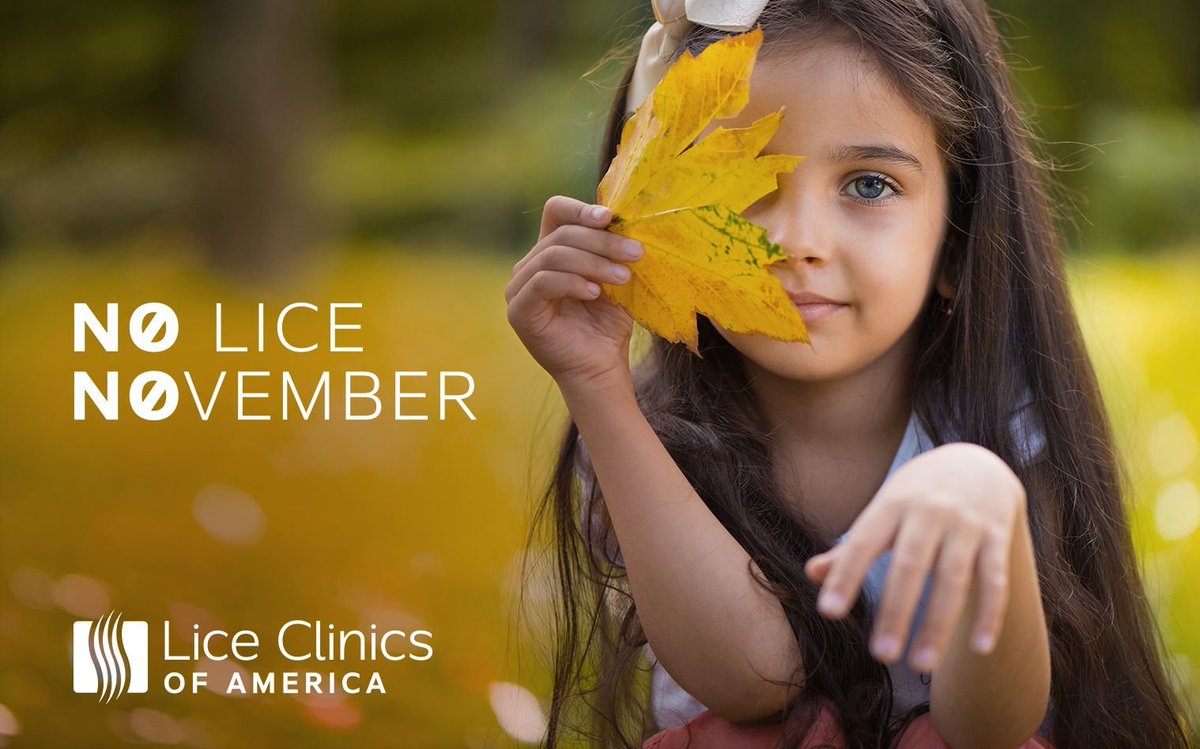 LiceNoMore's tweet photo. November officially kicks off the holiday season! Say no to lice this November. Get your family checked today – find a clinic near you: https://t.co/BBJHcnQ51z
#CureLice #NoLiceNovember #HappyHolidays https://t.co/tlr9xNHSwU