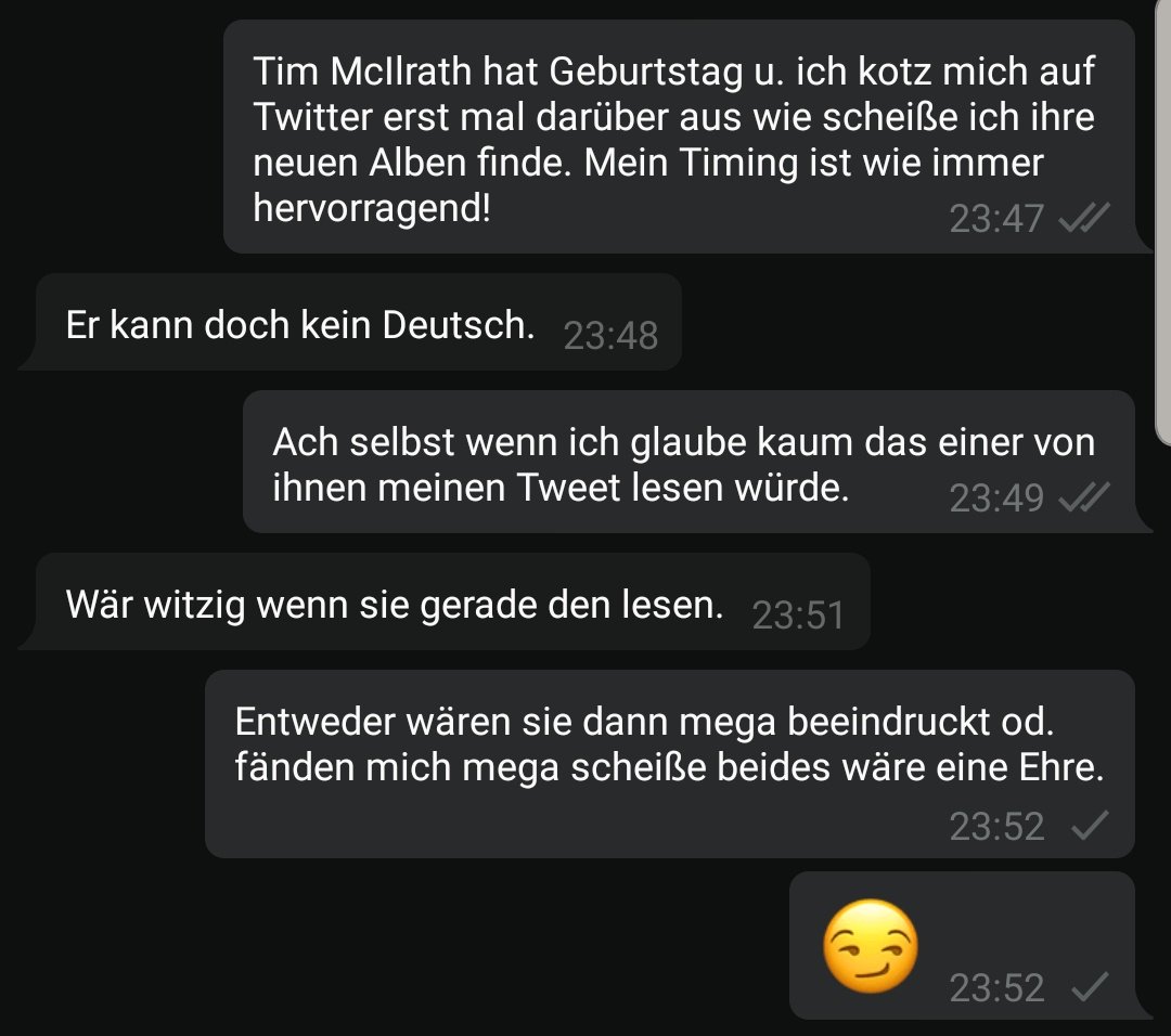 Timing ist alles! Meins ist meistens scheiße. Happy Birthday Tim McIlrath! 
