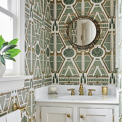 WallpaperStore's tweet photo. Classic gardens.  Think Versailles.  Palace. Planned.  Geometric. Featured is @Thibaut_1886  Anna French Arial Garden and @Cole_And_Son Topiary Botanical.  Samples and orders thru the showroom. #wallpaper #homedecorideas https://t.co/pJA8M3ilpL