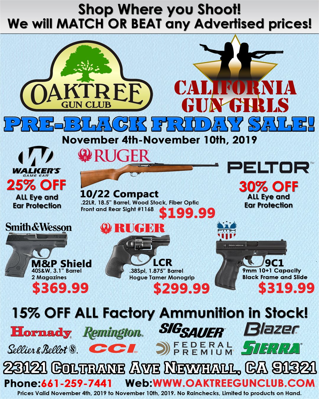 Oak Tree Gun Club On Twitter Pre Black Friday Sale Https T Co Fi7ei5eb85 Twitter
