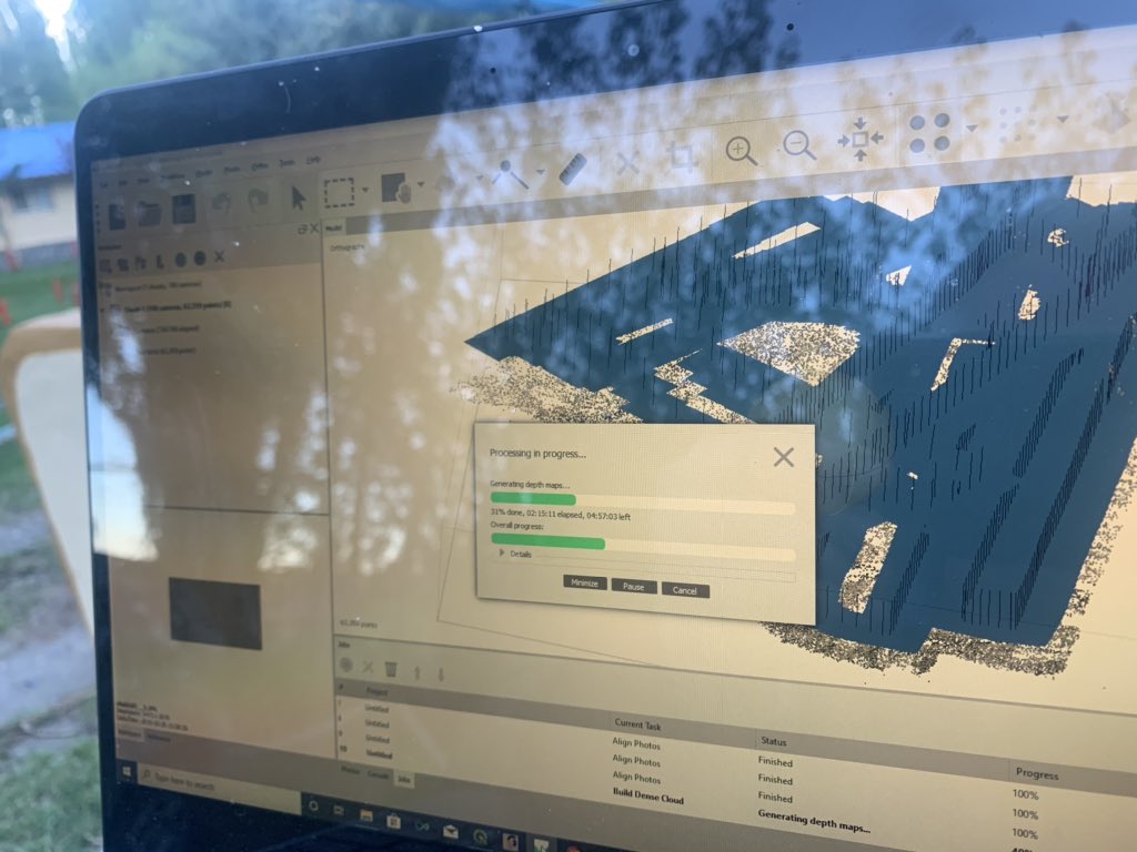 rchiverrell's tweet photo. Chilling with a glass of Malbec on the patio #literallychilling while my briticechrono bayesian model runs apparently do something and @GraceSkirrow ‘s sfm floodplain DEMs finish forming #science #wifi https://t.co/QfWa5iiEUE