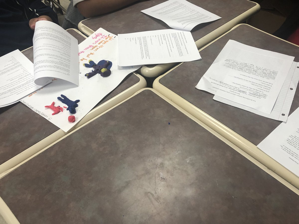 Engaging struggling and reluctant readers to identify and analyze theme with sentence stems and...play doh! #cognitiveengagement #evanhunter #onthesidewalkbleeding #ela #theme <a href="/RebeccaStobaugh/">Rebecca Stobaugh</a>