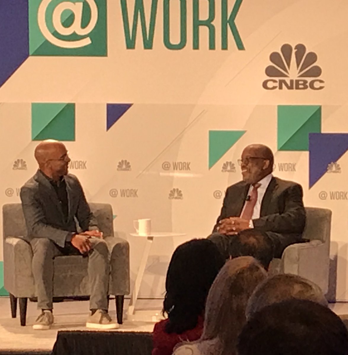 Had a great conversation today with @jonfortt from @CNBC on how @aboutKP is leveraging new technology in #healthcare to provide the best possible care for our members. 👍🏿