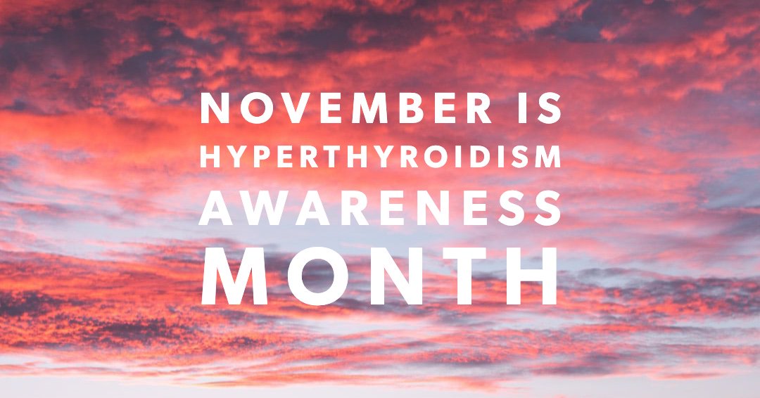 Did you know that November is Hyperthyroidism Awareness Month? Find out more information on #hyperthyroidism from the <a href="/thyroidfriends/">Thyroid Patients</a>
thyroid.org/hyperthyroidis…