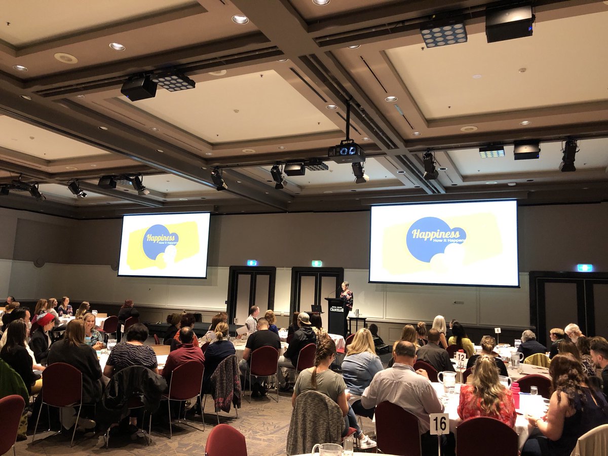 Our staff conference has kicked off - we're spending the next 2 days looking at the theme "Happiness: How it happens"