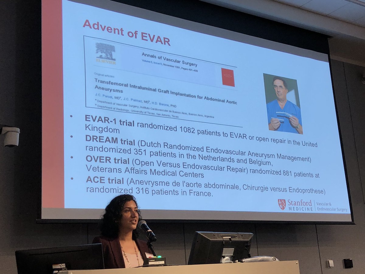Sean M Wu, MD PhD (@seanm_wu) on Twitter photo Shipra Arya <a href="/StanfordMed/">Stanford Medicine</a> vascular surgery discuss the EVAR revolution to replace open AAA repair with stents, fenestrated and branch grafts at #stanfordpenn2019 A major change in ways that vascular surgeons are being trained now. <a href="/StanfordDeptMed/">Stanford Department of Medicine</a> <a href="/StanfordCVI/">Stanford CVI</a> @stanford Shipra Arya <a href="/StanfordMed/">Stanford Medicine</a> vascular surgery discuss the EVAR revolution to replace open AAA repair with stents, fenestrated and branch grafts at #stanfordpenn2019 A major change in ways that vascular surgeons are being trained now. <a href="/StanfordDeptMed/">Stanford Department of Medicine</a> <a href="/StanfordCVI/">Stanford CVI</a> @stanford