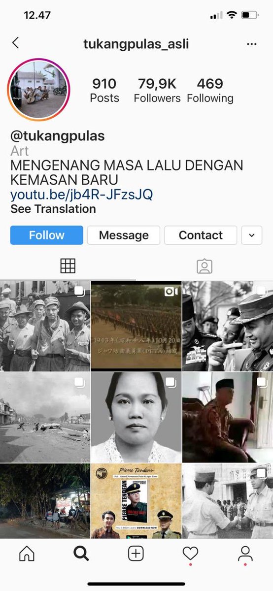 Siapa yg sering lihat foto jadul hitam putih trs dipulas jd berwarna? Keren kan?

Semua itu karya <a href="/tukangpulas/">IG tukangpulas_asli</a> yg ternyata seorang Polisi di Ditlantas Polda Metro Jaya! 😆👍🏼

Namanya Pak Heru Iswanto, salah satu polisi yg punya talenta dan hobi yg kreatif! 👍🏼👍🏼

#PolisiKreatif