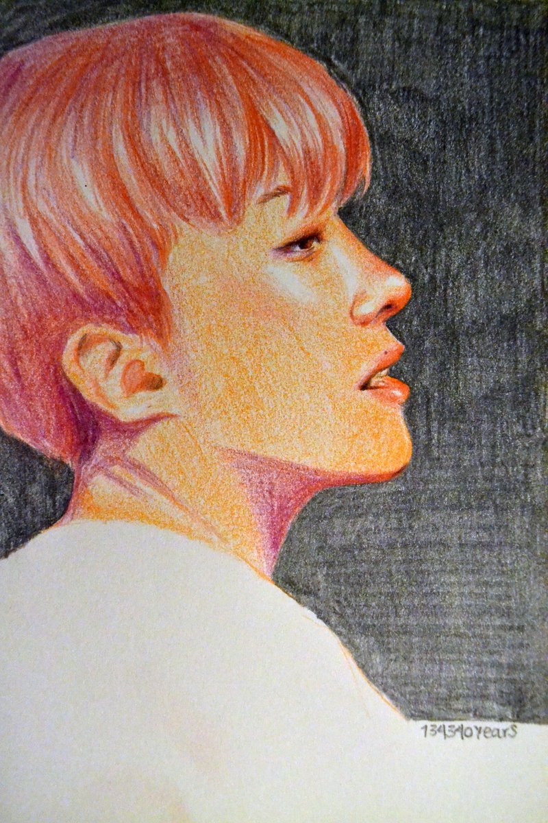 20190629 / day 180idk what was i trying to do here, but hobi's profile came out nice i think...if we ignore the hair.... #btsfanart @BTS_twt