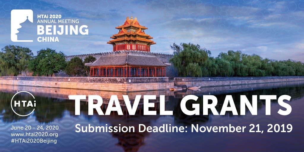 HTAi offers Travel Grants to support HTA stakeholders who would otherwise not be able to attend the HTAi Annual Meeting. The deadline to apply is only a few weeks away! For more info, including eligibility and guidelines, visit bit.ly/2CeHKfX