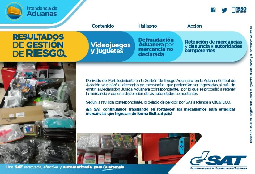 La Intendencia de Aduanas informa: Resultados de la Gestión de Riesgo en Aduanas.