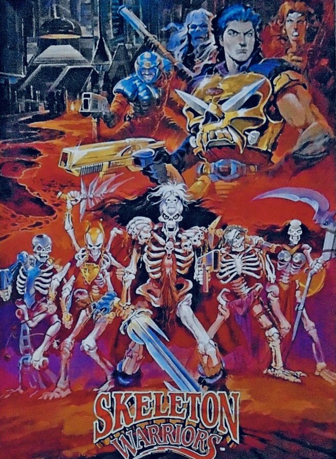 LetsTalkMotU's tweet image. #SkeletonWarriors poster art by concept illustrator Claudio Mazzoli. He was also one of the visual designers for #MOTU87. #MOTU #theUniverseInBetween
