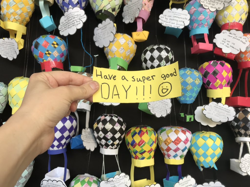 Quote of the day by our <a href="/ISNS_School/">International School of Nanshan Shenzhen (ISNS)</a> grade 5 Visual Arts students via their new art installation #WhatLiftsUs #WhatLiftsOthers #LiftISNS #isnsarts #GoISNS #ArtsEd #PositiveMindset #TuesdayMotivation