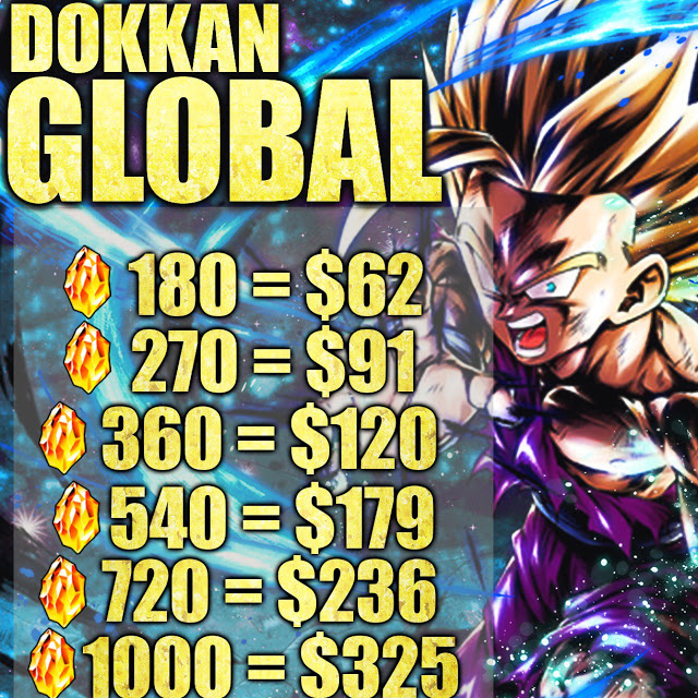 iOS Global Dokkan Up dm to place order