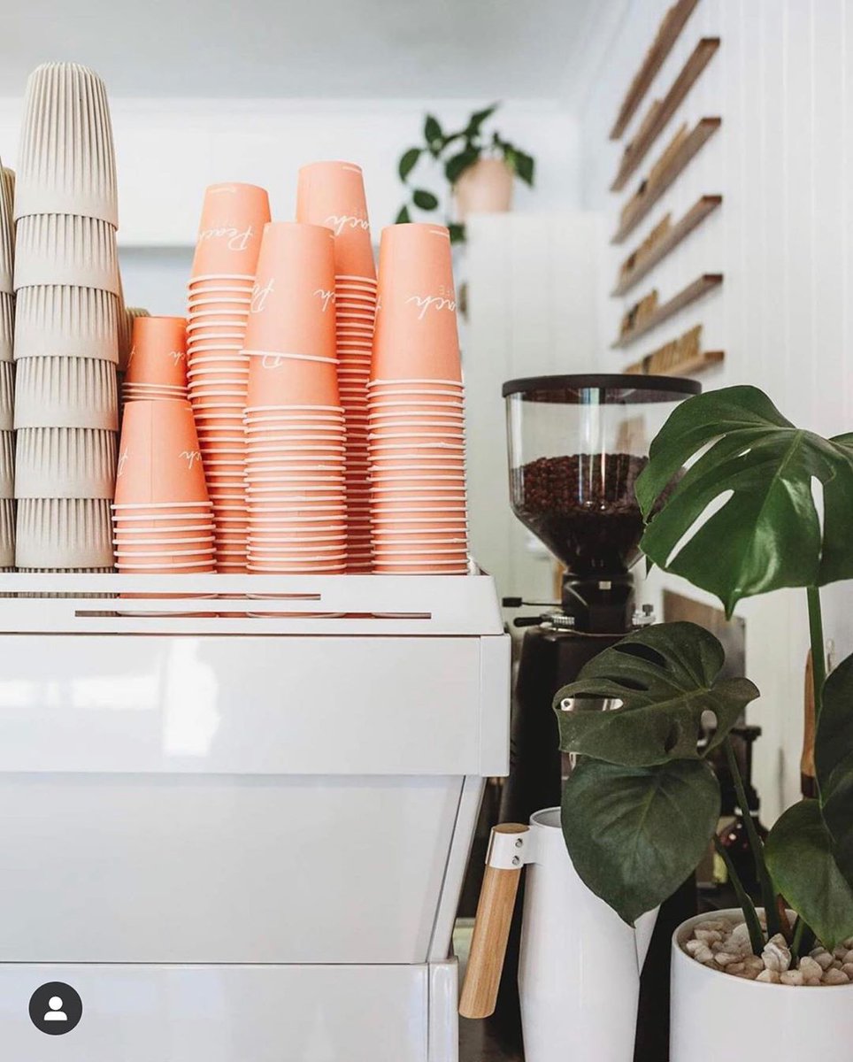 Peach has many positive associations. It is a friendly and soothing colour. It is linked to comfort, care and joy. What is your packaging saying about your brand or business? 📸 @peachcafebrisbane