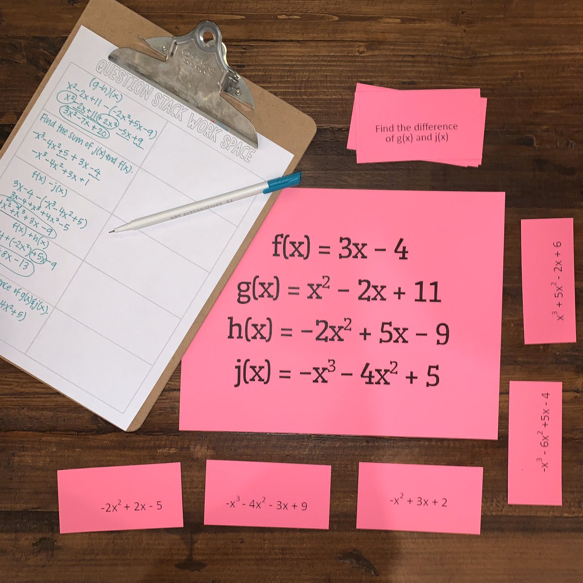 texasmathteachr's tweet image. Question Stacks today for operations with functions. I made a recording sheet for it. drive.google.com/file/d/19PFOPF… Thanks @mathequalslove  #functions #iteachmath #questionstacks #mtbos