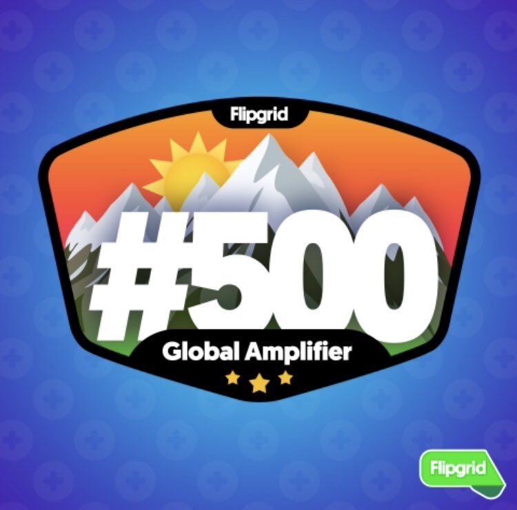 KassiPerfecta's tweet photo. Congrats! You are in the #Flipgrid500!

Based on the number of responses and engagement time in your Grid communities in the month of October, you are one of the top 500 most active Flipgrid educators (out of over 1,000,000 educators)! https://t.co/LZxbZpKgsN