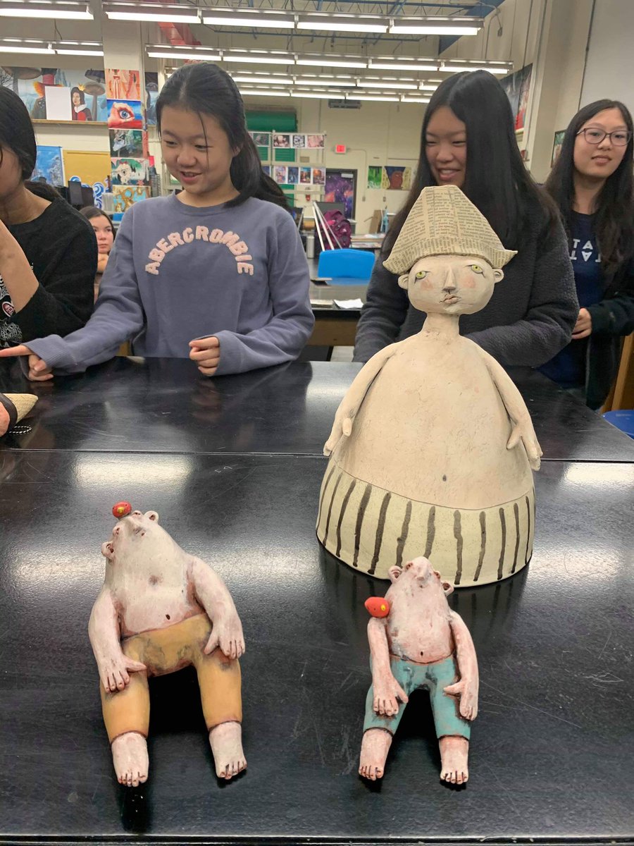 clementsart_'s tweet photo. Thank you to @neesiegreenwood for talking to our NAHS members today and showing us your work! @FBISDvisualart #artisttalk #FBISDarted #FBISDvisualart #chsart https://t.co/SImoaQxLhQ