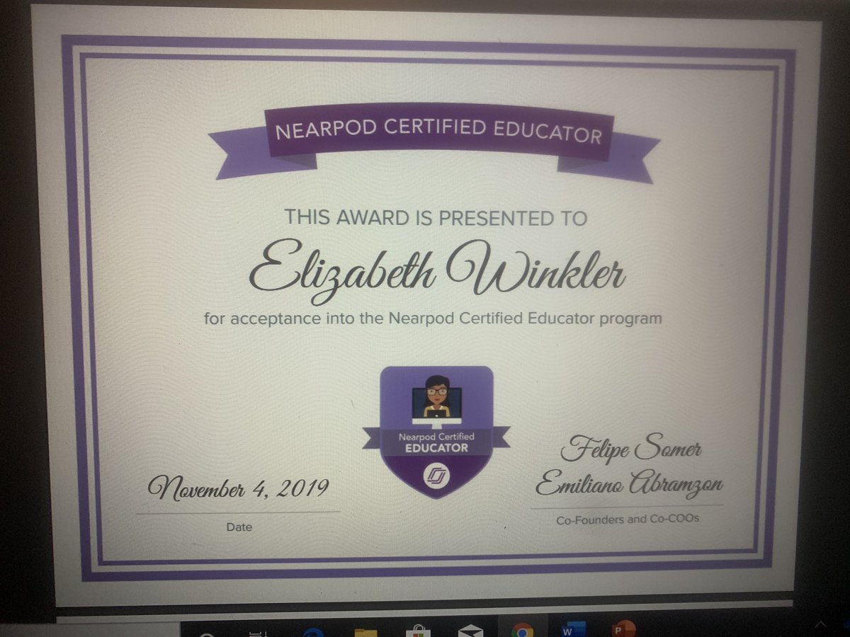 ewinkler15's tweet image. I am so excited!!! I am now a Certified NearPod Educator ! I love technology and getting my students engaged in learning 👩‍🏫 @nearpod #NearpodCertified @VCSLearn2Tech @ParodiVCS @Go_Dragons2015