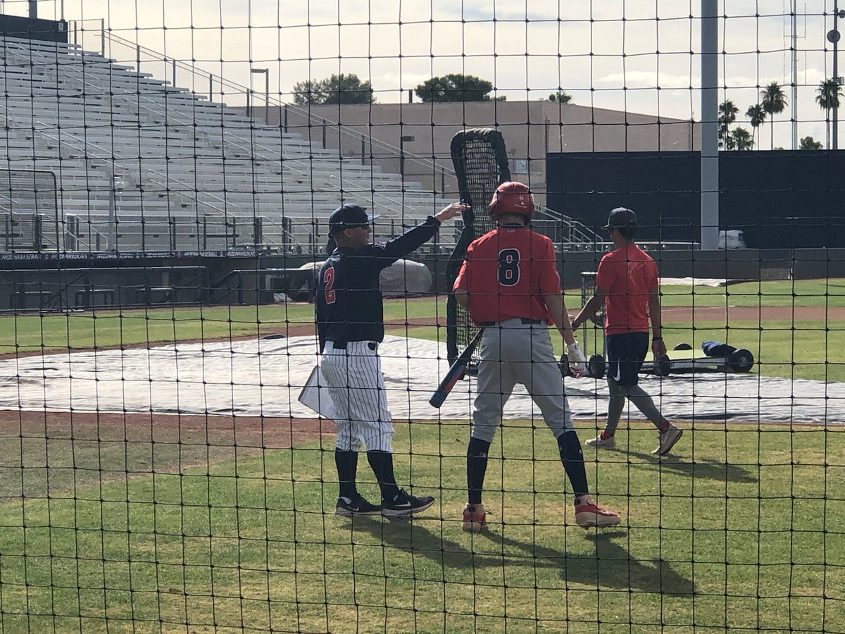 Had a great workout at Hi Corbett, thanks @ArizonaBaseball @UACoachJ #mlbtrainingground