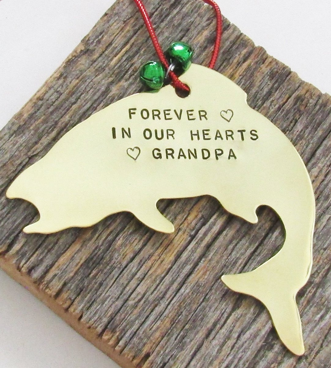 Memorial Ornament Grandpa Fishing Grandfather Remembrance Ornament In Loving Memory Gift Loss of Mother Child Father Forever in Our Heart tuppu.net/78860623 #CandTCustomLures #Shopify #NewBabyOrnament