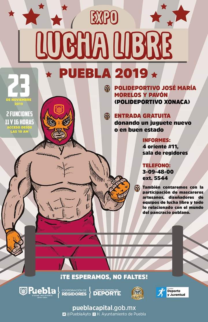 Expo lucha libre Puebla 2019 @yosoypueblacom