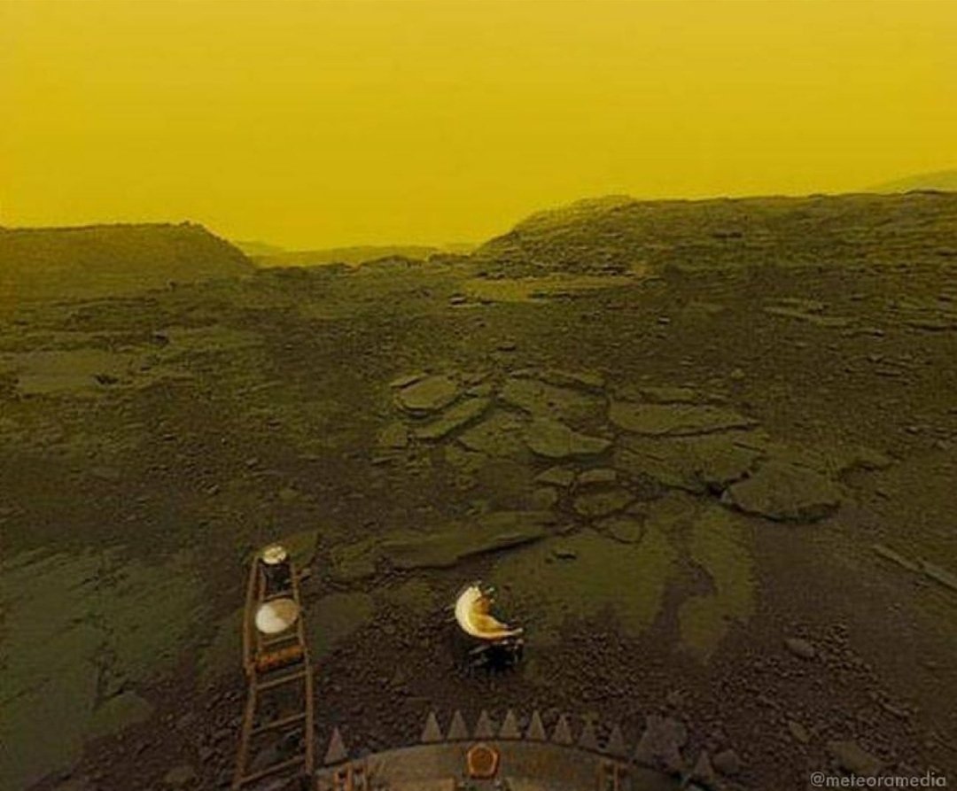 MAstronomers's tweet photo. This is the clearest image ever taken on the surface of Venus. https://t.co/tH9rfXFFkH
