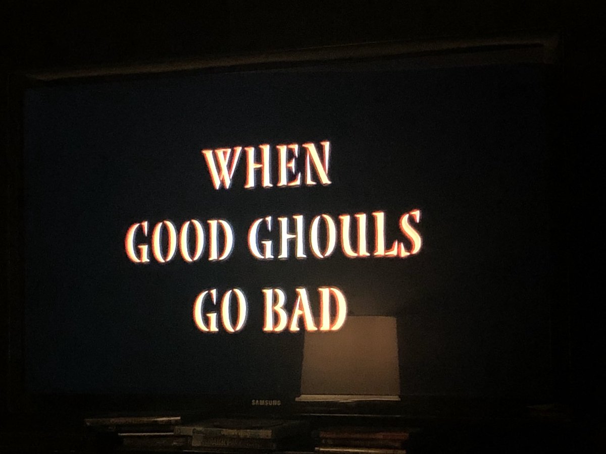 BaristaAllison's tweet photo. Know itβs past Halloween, but I wanted to do one last show out for this movie. Itβs the perfect first βscaryβ movie a kid would enjoy. Love it, itβs a staple every year! π #whengoodghoulsgobad https://t.co/8FJ27ZJq7K