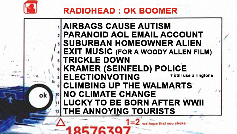 Keaton Patti On Twitter The Tracklist For Radiohead S Ok Boomer