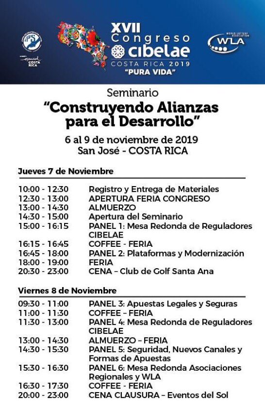 redhipicaglobal's tweet photo. . @CibelaeOficial XVII Congreso “Construyendo Alianzas para el Desarrollo”: Agenda del Evento y CV de Disertantes
Para ver el CV de los disertantes e inscribirse en el congreso, ingrese en: https://t.co/wLVXT7SJaH
#CIBELAE #Congreso #CostaRica https://t.co/4avU5UwMxI