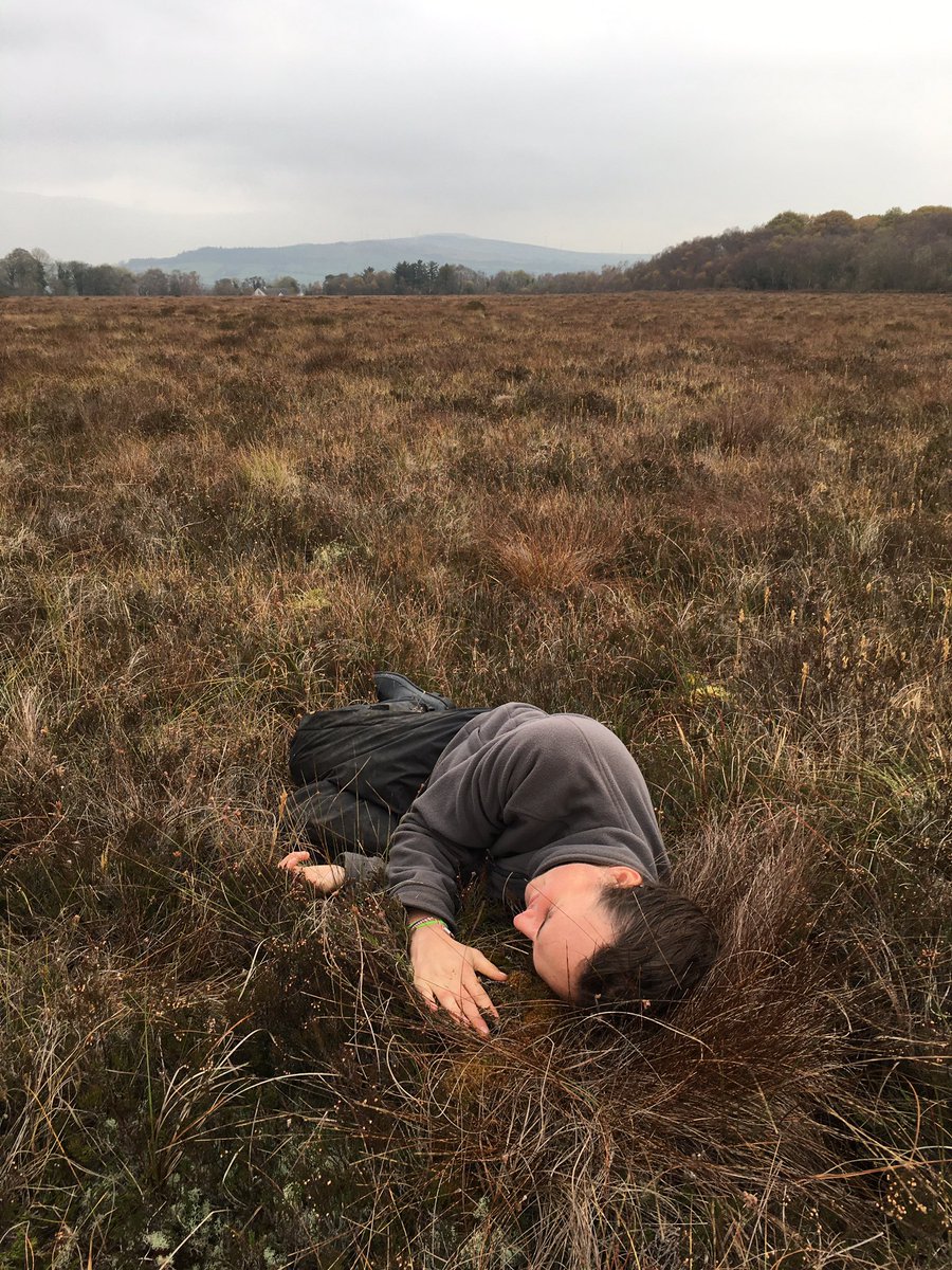 SimonGray14's tweet photo. Taking a break from clearing scrub and learning about peatlands & the @theCANNproject one of @UlsterWildlife Nature Skills trainees gets some shut eye on a sphagnum hummock! #peatlands #sphagnumpillow #bogs #cannproject https://t.co/D9ln4TXyx7