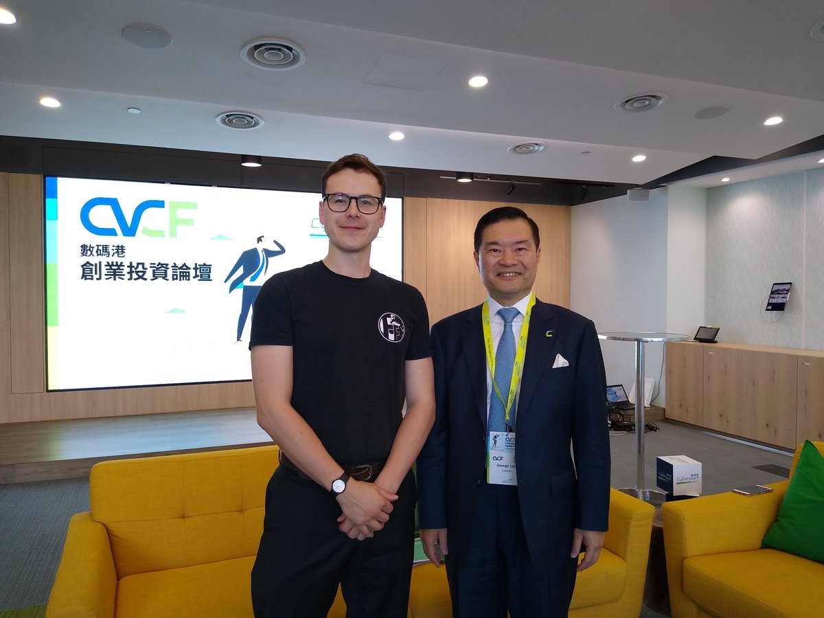 Just interviewed Dr George Lam, the Chairman of what must be the largest tech hub in the world, Hong Kong's Cyberport. <a href="/cyberport_hk/">Cyberport</a>