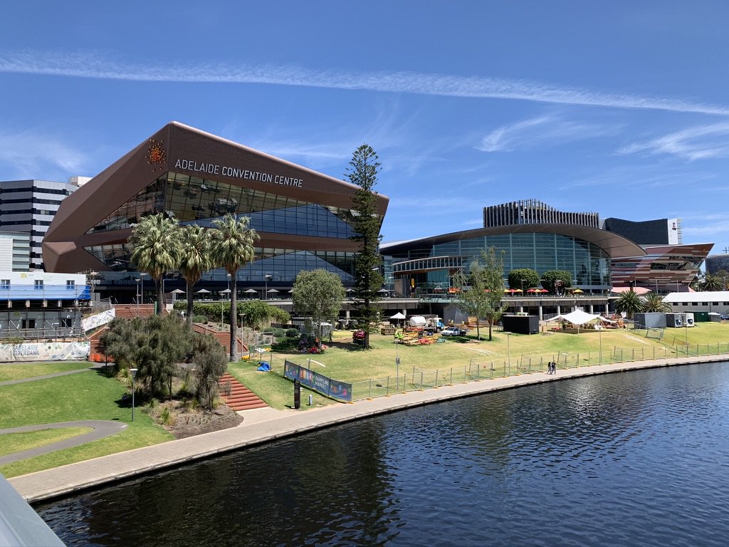 stevengoldfarb's tweet image. The delightful venue for #CHEP2019 in the heart of sunny Adelaide.