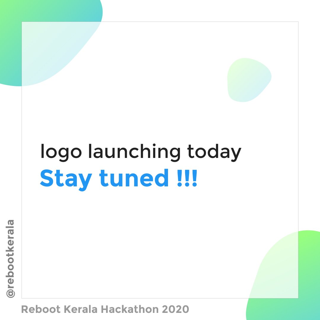 RebootKerala's tweet photo. Logo launching today. Stay tuned!!!
#rebootkerala https://t.co/5SzBdosh5T