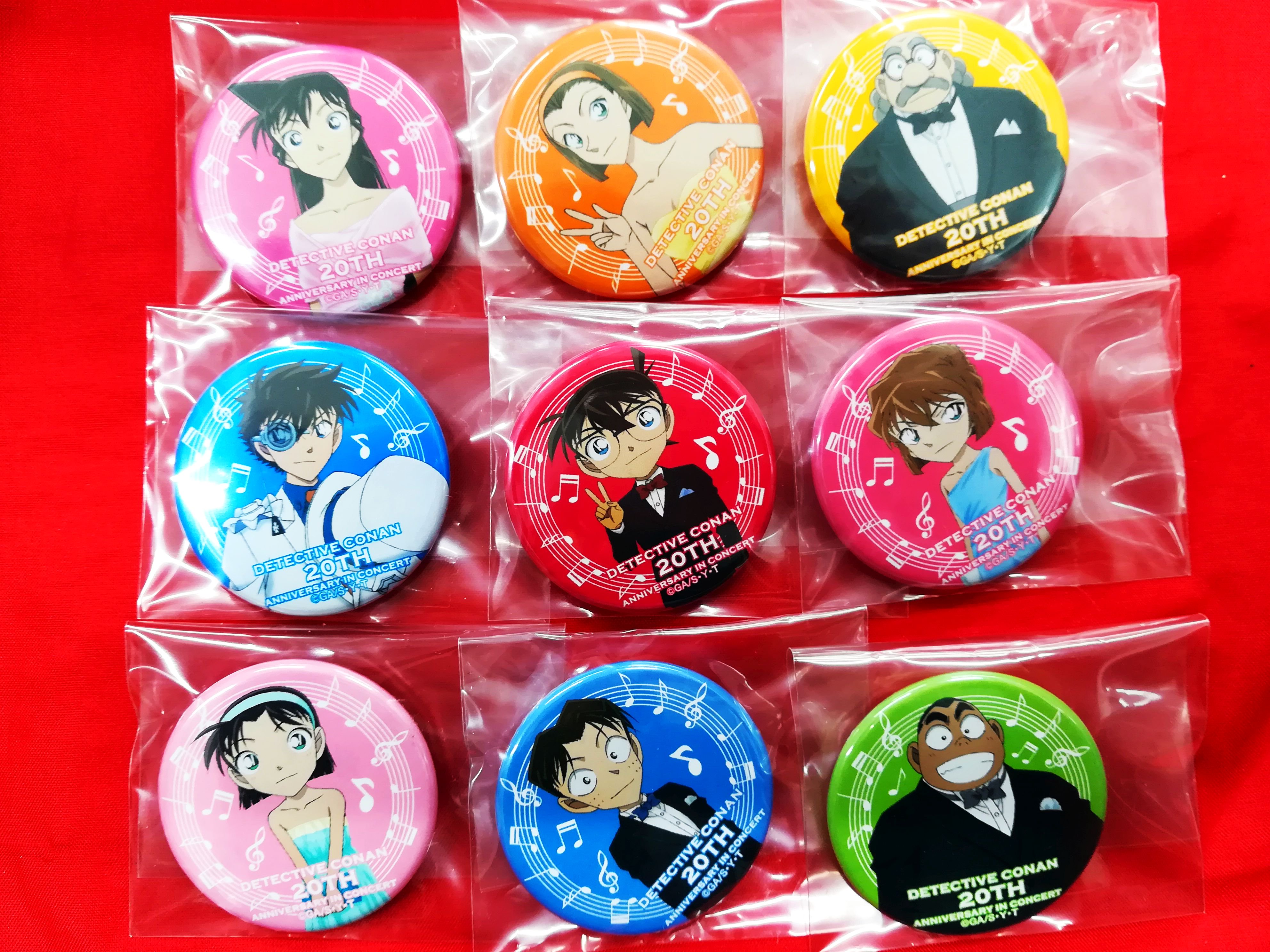 名探偵コナン20th anniversaryコンサート2016 缶バッジ　毛利蘭 名探偵コナン20th anniversaryコンサート2016毛利蘭缶バッジ