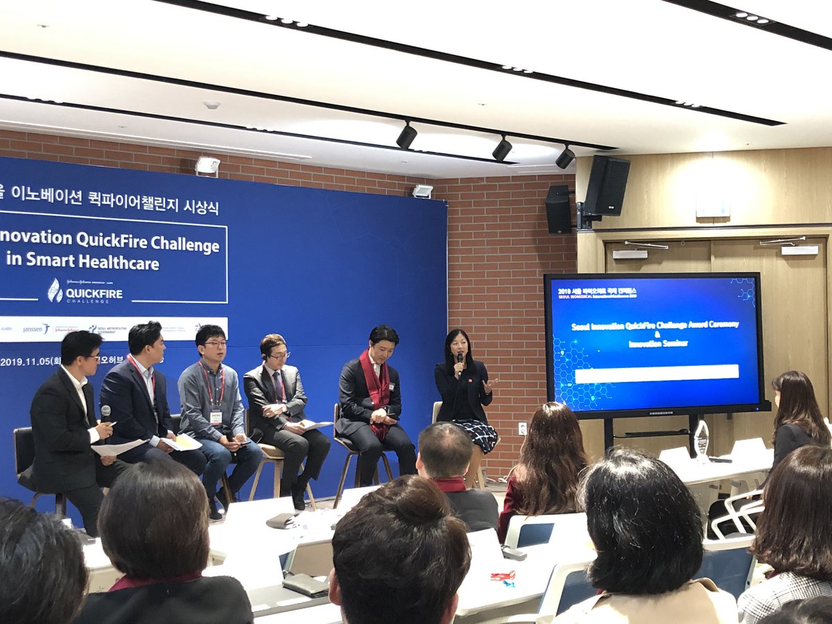 “Openness, flexibility, global and collaboration are key themes for innovation. Patients are sick everywhere, not just in one country. The key to innovation is partnership.” — Sharon Chan, Head of @JLABS #Shanghai, at the Seoul #QuickFireChallenge Awards Ceremony