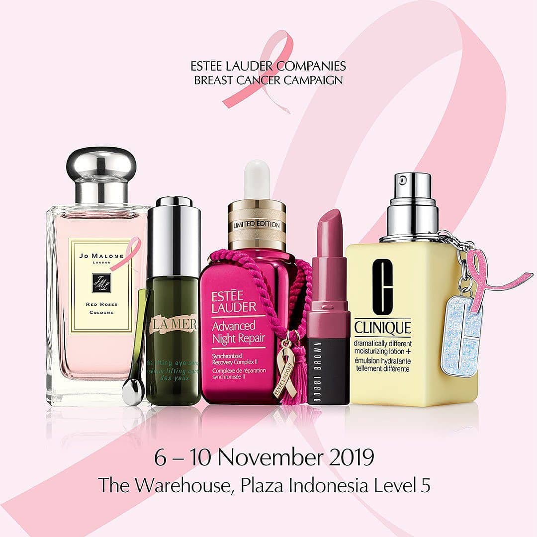 💖
#Repost @esteelauderid

Join us to create a breast cancer-free world and get our limited edition products. @esteelaudercompanies Indonesia presents Pink Pop-Up Market in partnership with @lovepinkindonesia.

instagram.com/p/B4WQIOegvck/

#TimeToEndBreastCancer