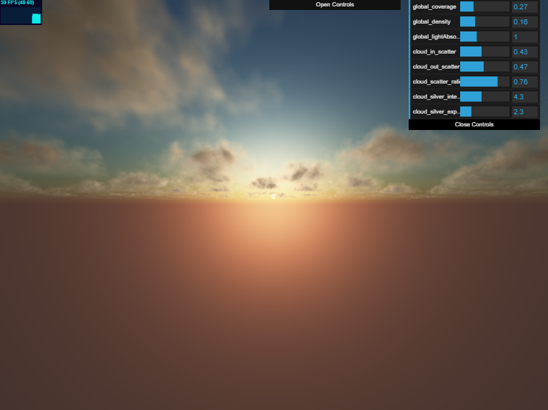 tkchanat1's tweet photo. Here's another quick challenge I've been working on this week. Trying to recreate Fredrik's work with WebGL 2. Still a lot of obvious banding artifacts without blue noises. But hey, it runs at 60 fps. 🤟 https://t.co/MdQUSbcVj7