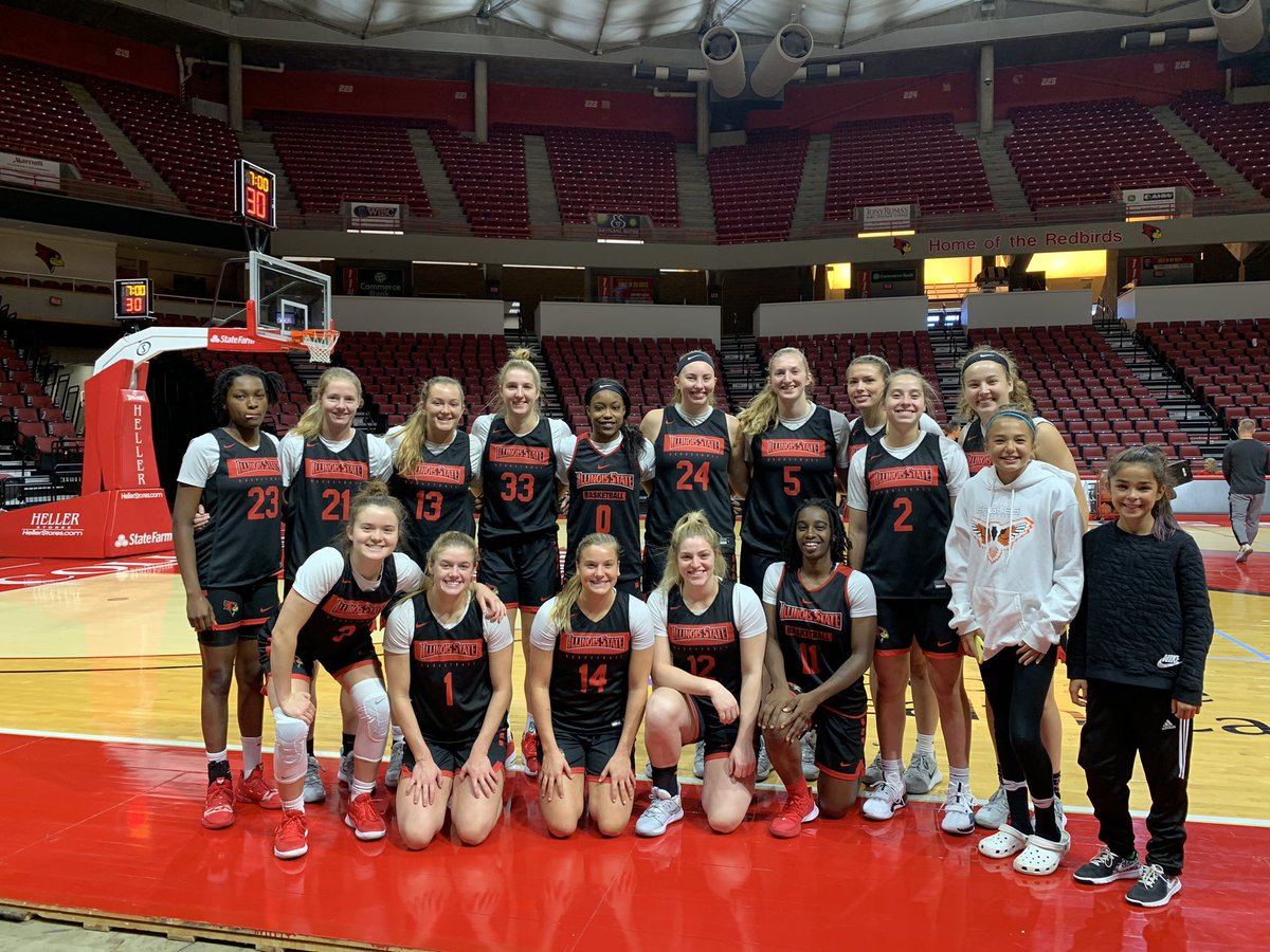 Thank you <a href="/CoachKGillespie/">Kristen Gillespie</a> and ISU staff <a href="/kmbolk33/">Katie Bolkema</a> <a href="/BrianEhresman/">Brian Ehresman</a> <a href="/CoachJKeller/">Jessica Keller</a> for a great time at practice! This team and staff are a class act! Can’t wait to see <a href="/RedbirdWBB/">Illinois State Women’s Basketball</a> in action this season!
