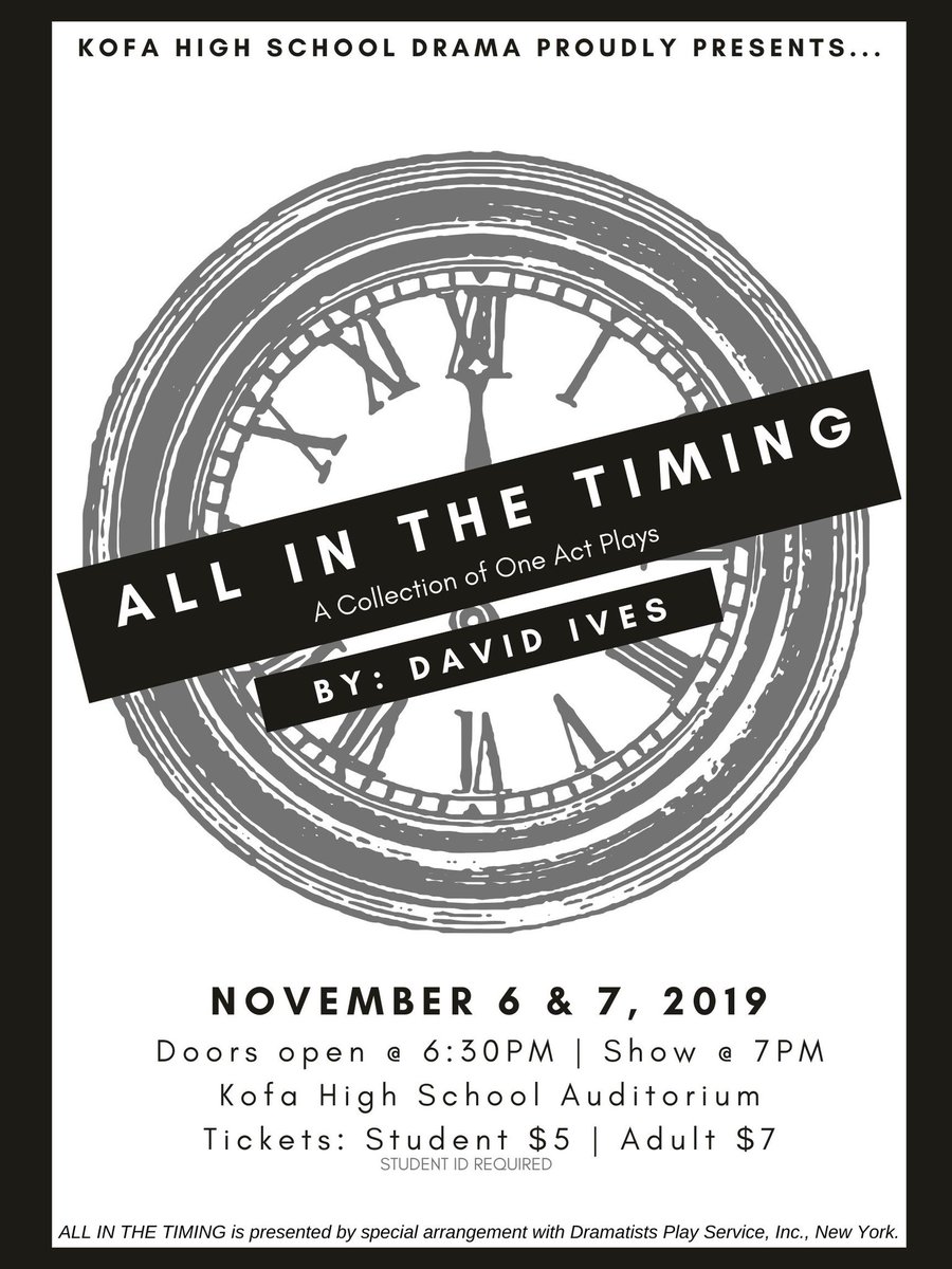 KofaDramaClub's tweet photo. Come see our show this Wednesday and Thursday!! Our amazing cast has worked so hard on this performance and we can’t wait to share it with you! See you there!! 🎭❤️ https://t.co/vAebz2M9EV