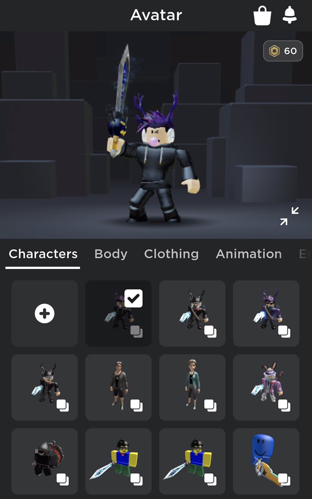 Focus On Twitter New Roblox Mobile Avatar Editor Is Out On Ios Not Sure About Android You Can Now Save A New Outfit It Has A New Blocky Background And Also Revealed - roblox avatar pc