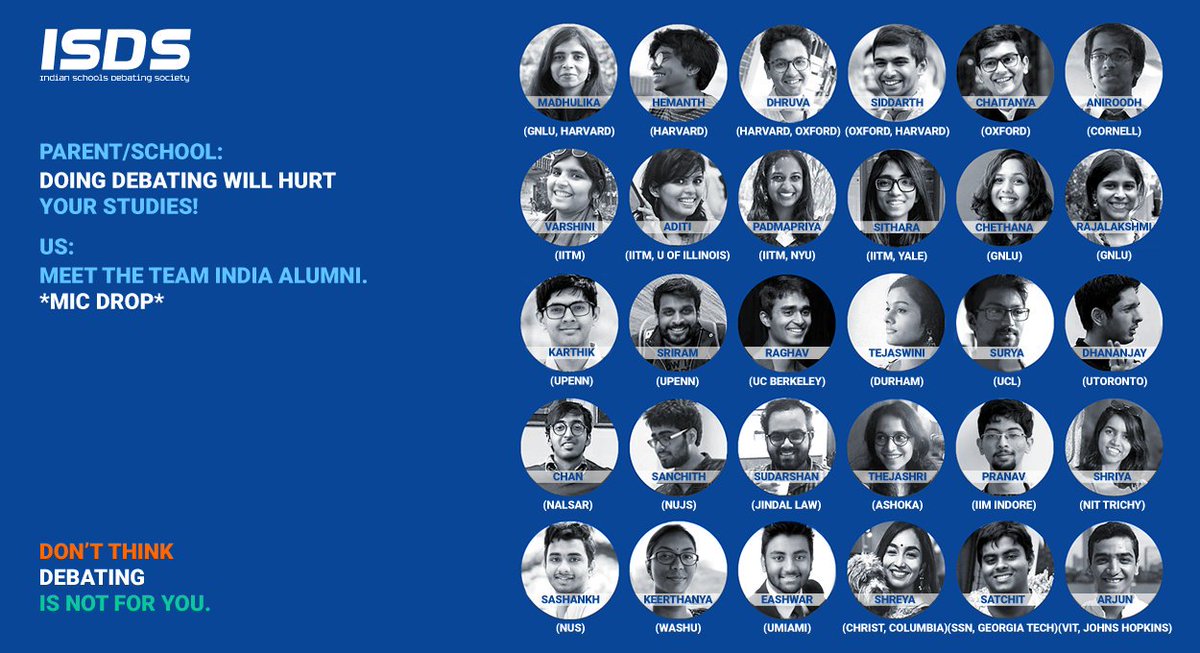 'Nuff said.

Apply(yes, we've even extended the deadline slightly due to popular demand): tinyurl.com/isdsOnlineApps

#NotSoHumbleBrag
#DesiDebaterLife
#WeGotSchooled