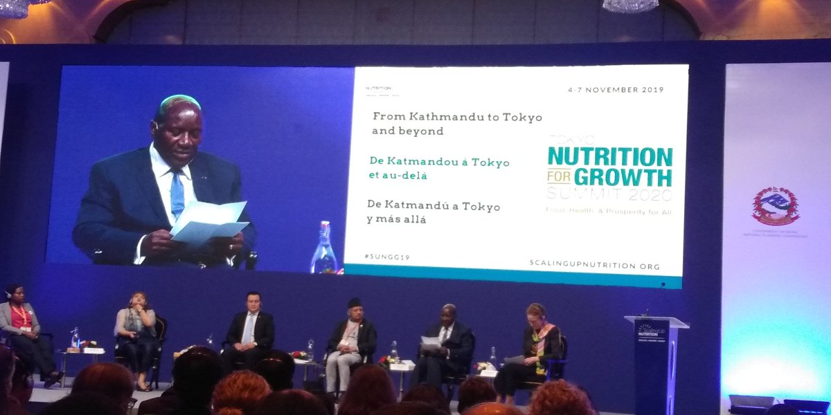 La Cote d'Ivoire par la voix de son Vice Président s'engage à atteindre  70% de taux d'allaitement exclusif d'ici 2025 #SUNGG2019. 
Cote d'Ivoire commits to reach 70% Exclusive Breastfeeding Rate by 2025 #SUNGG.