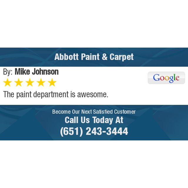 5 Star: Mike J. "The paint department is awesome." bit.ly/2NWgYNB