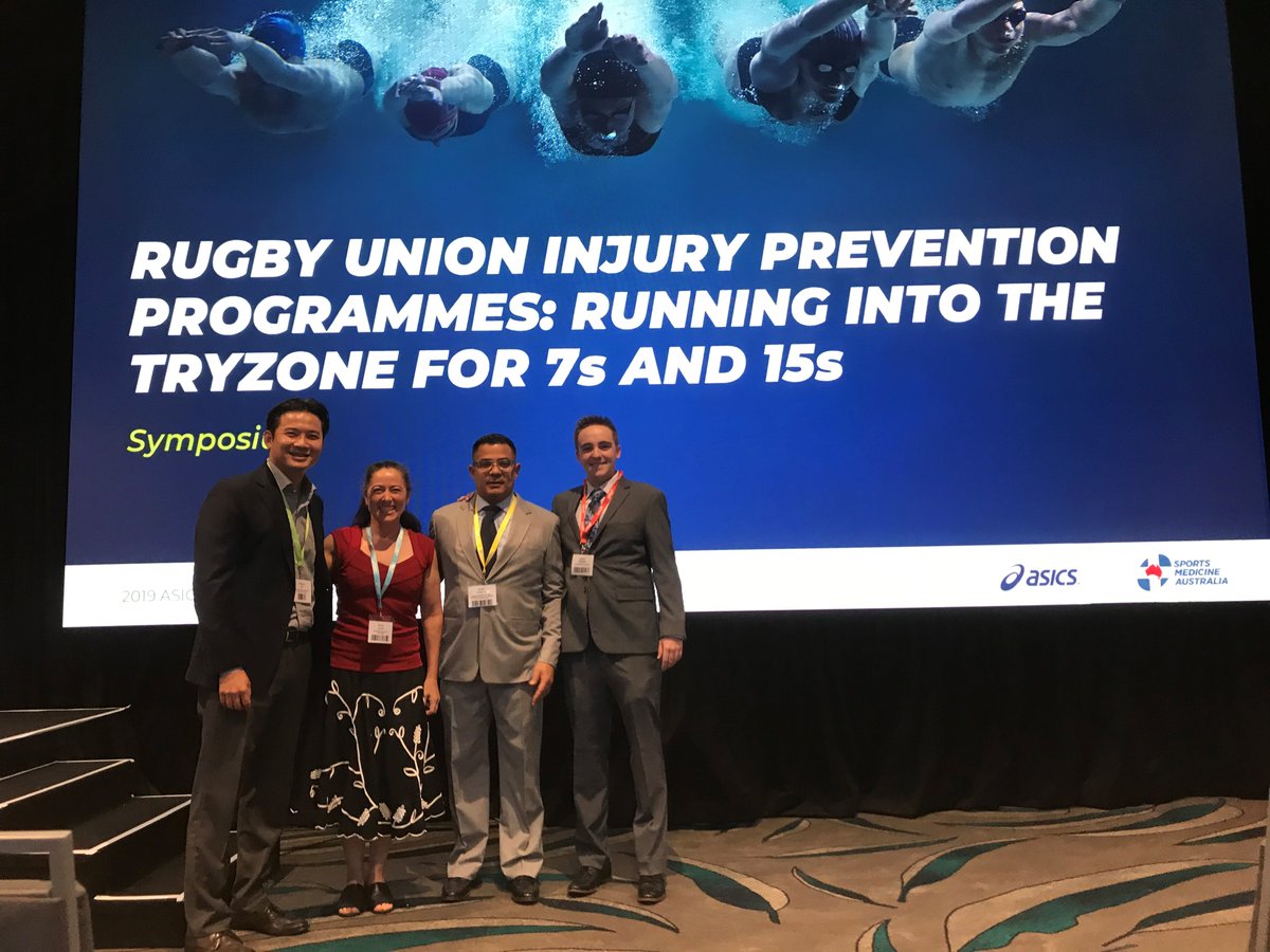 rripg's tweet image. Humbled 2 SessionChair @SMA_Events #ASICSSMA19 :Rugby injury prev. program:Running ingoal 7s &amp;amp; 15s. Thks leaders @RichardMaMD @MUOrthopaedic @DrAttwoodMJ @RSatBath @cardiffmet @DanRodgersATC @SDSU @GoAztecs &amp;amp; @ProfPatria @SPRINZ_AUT @AUTuni
#rugbyunion #Rugby7s @hspecialsurgery