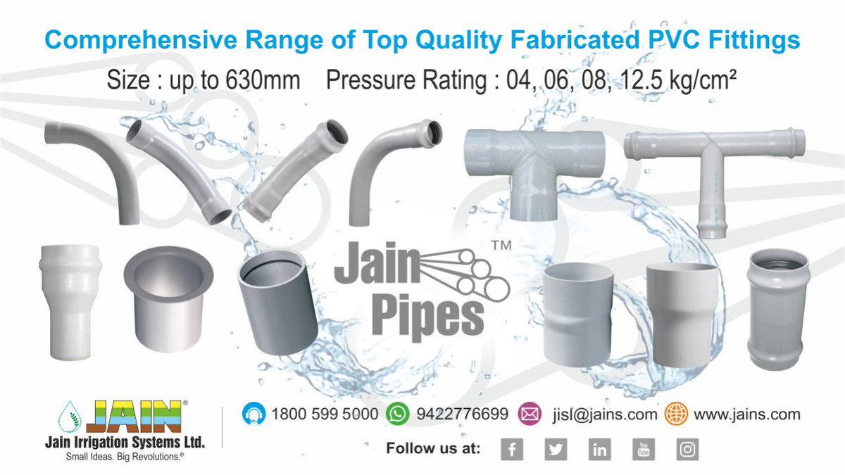 #design limitation? NO limitation

#application challenge? NO challenge

#installation difficulty? NO difficulty 

Our comprehensive range of PVC Fabricated Fittings are #Produced2Perform